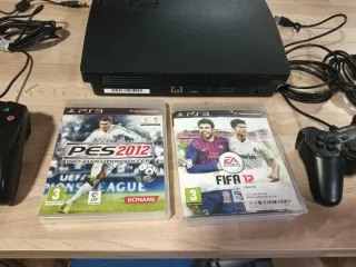 Consola PS3 Sony Negra + 2 Juegos