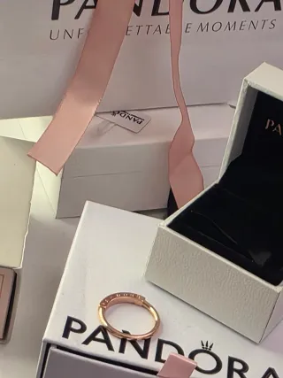 Anillo Pandora Chapado Oro 14k