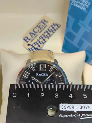 Reloj Racer Caballero Beige/Negro