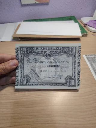 Bilbao 1000 y 500 Pesetas 1937 Facsímil