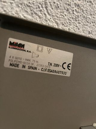 Lámpara plafón diseño moderno 4 focos