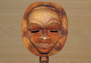 Antigua máscara África Ekpo Ibibio Ibio Eket 68 cm