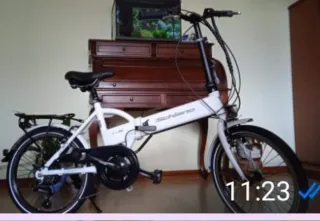 Bicicleta Schiano Plegable Blanca Nueva