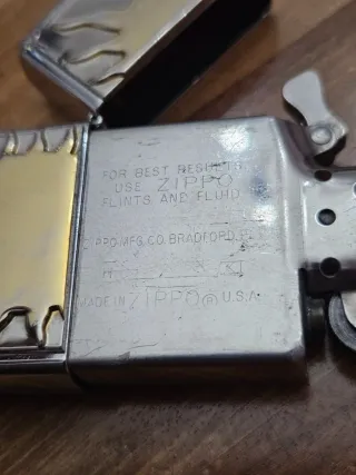 Zippo originale 1995 motivo sole