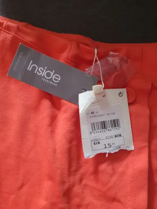 Falda pantalón corta color salmon