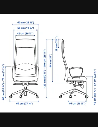 Silla de oficina Markus Ikea gris