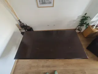 Mesa de madera de haya 180x90 cm.