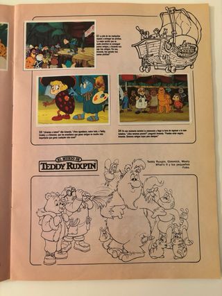 Álbum Cromos Teddy Ruxpin Revista
