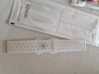 Correa de reloj multicolor transparente