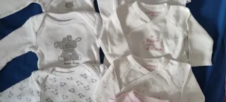 Lote 7 bodys bebé manga larga