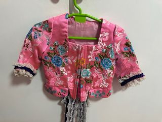 Traje de Fallera Rosa Chicle con Flores