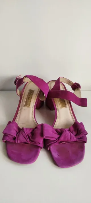Sandalias Zara Basic Moradas