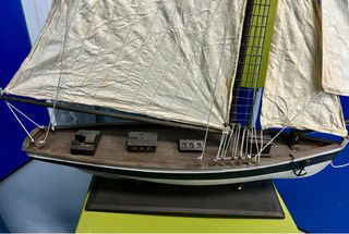 Maqueta velero madera
