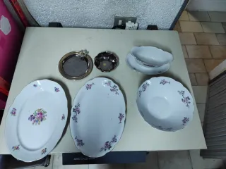 Set tazzine caffè e vassoi vintage