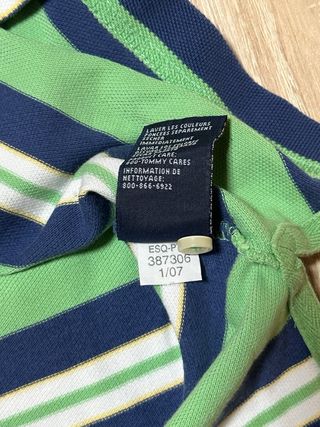 Polo Tommy Hilfiger Rayas Hombre Talla L