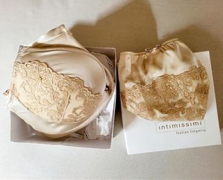 NUOVO Set Intimissimi Seta Push-Up/Slip M/80B