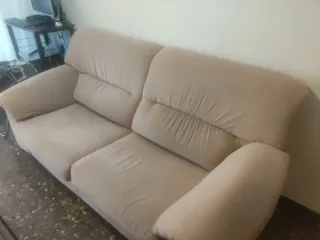 Sofá 2 plazas rosa 215 cm