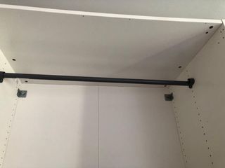 Barra armario Pax Ikea negra