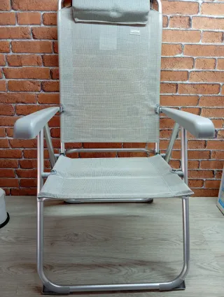 Silla Playa Plegable gris Aktive