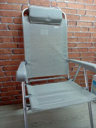 Silla Playa Plegable gris Aktive