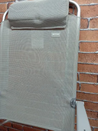 Silla Playa Plegable gris Aktive