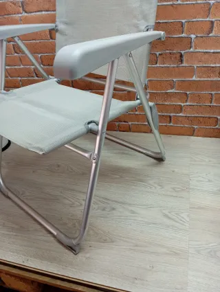 Silla Playa Plegable gris Aktive