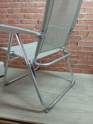 Silla Playa Plegable gris Aktive