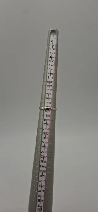 Anillo Oro Blanco 18K Rosetón Diamantes 0,20