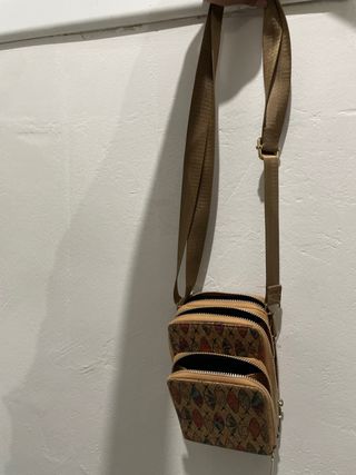 Bolso bandolera con estampado de peces