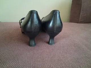 Zapatos Mary Jane Negros Elegantes Piel