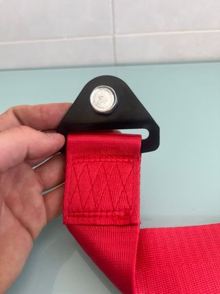 Correa de remolque OMP roja