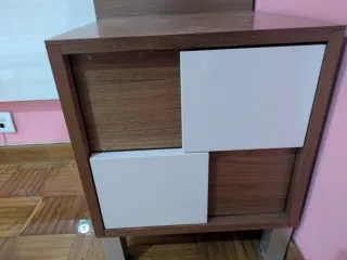 Mesitas de noche madera y metal
