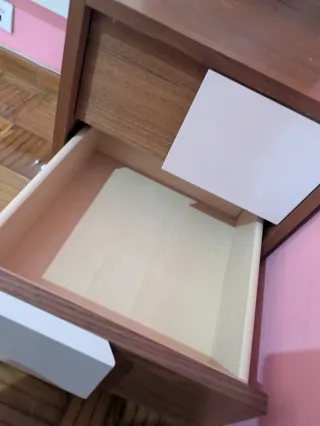 Mesitas de noche madera y metal