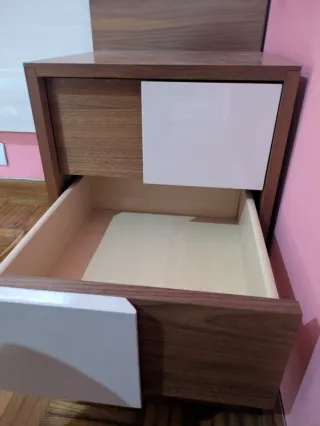 Mesitas de noche madera y metal