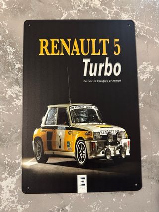 Placa Metálica Renault 5 Turbo