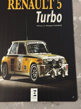 Placa Metálica Renault 5 Turbo