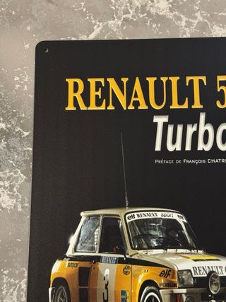 Placa Metálica Renault 5 Turbo