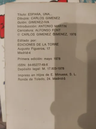 Carlos Giménez. España una, grande, libre