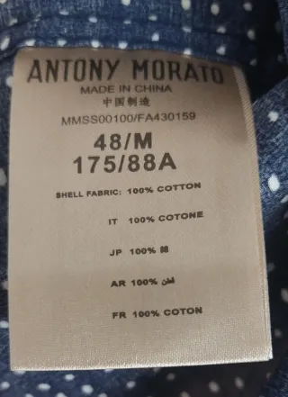 Camisa Antony Morato Manga Corta Estampada M