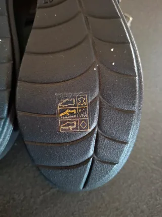 Zeppe nere tacco 7cm, numero 37