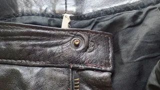 Pantaloni donna vera pelle vintage