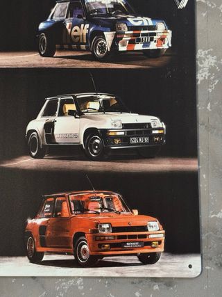 Cartel metalico Renault 5 Turbo