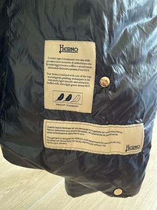 Plumífero Herno Negro T.46