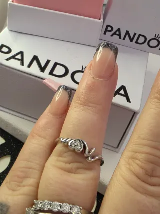 Anillo Pandora Corazón Love You Forever
