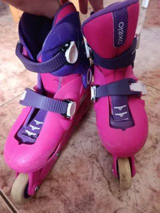Patines rosas niña talla ajustable