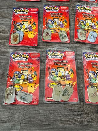 Pokémon Chapas Metálicas 1999 Dog Tags ( Leer )