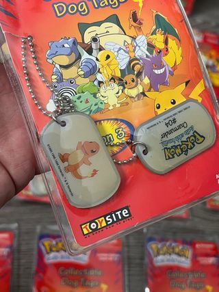 Pokémon Chapas Metálicas 1999 Dog Tags ( Leer )