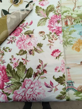 Lote de telas estampadas