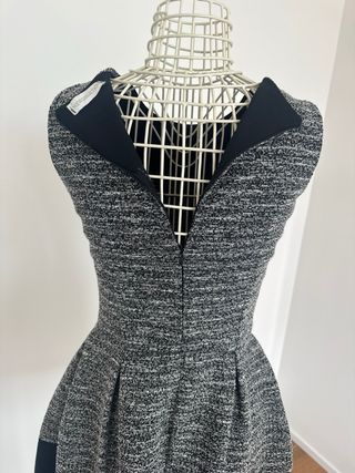Vestito a palloncino nero e grigio