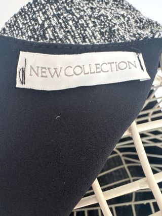Vestito a palloncino nero e grigio